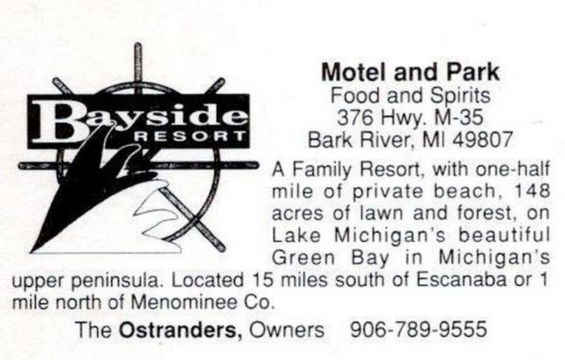 Halsteads Bayside Park Motel & Restaurant - Vintage Postcard (newer photo)